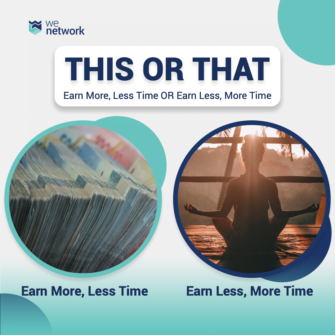 Earn More, Less Time or Earn Less, More Time