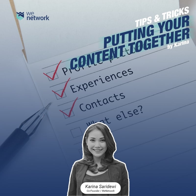 Putting together your resume content